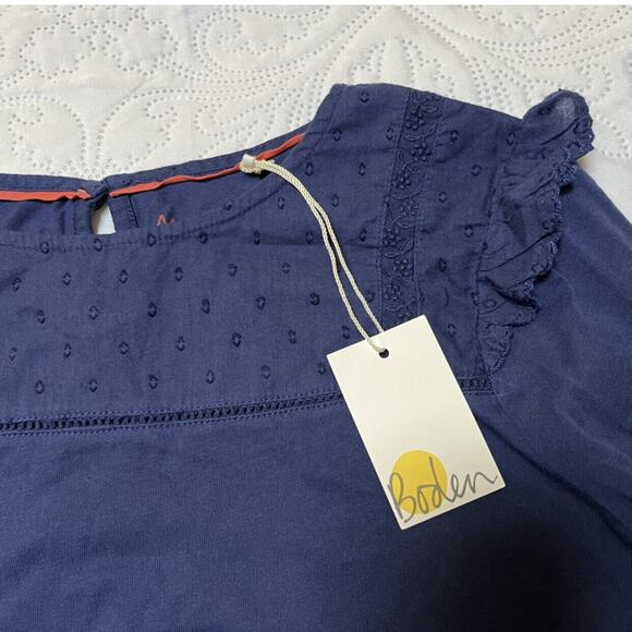 NWT Mini Boden Broderie Top Size 11/12 - Picture 5 of 5